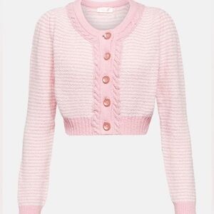 LoveShackFancy Quilted Cropped Cardigan